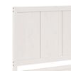 vidaXL Extra Long Bed Frame without Mattress White 180x220 cm Solid Wood