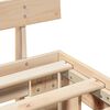 vidaXL Bed Frame with Headboard Natural 160 x 200 cm Solid Pine Wood