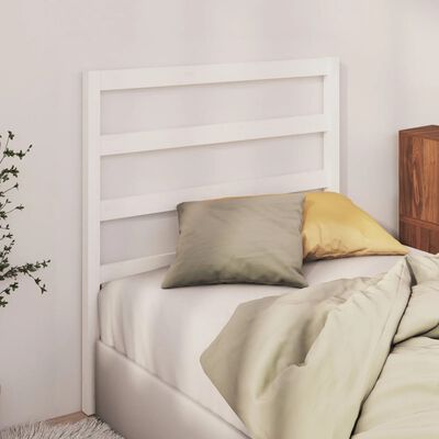 vidaXL Bed Headboard White 96x4x100 cm Solid Wood Pine