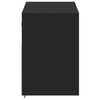 vidaXL TV Wall Cabinet with LED Lights Black 100x31x45 cm