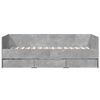vidaXL Daybed with Drawers without Mattress Concrete Grey 100x200 cm