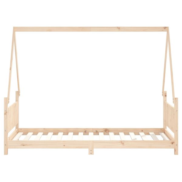vidaXL Kids Bed Frame 90x190 cm Solid Wood Pine