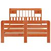 vidaXL Bookcase Bed without Mattress Wax Brown 150x200 cm King Size Solid Wood Pine