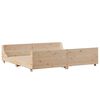 vidaXL Bookcase Bed without Mattress 180x200 cm Super King Solid Wood