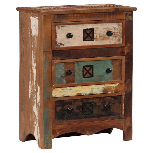vidaXL Chest of Drawers 60x30x75 cm Solid Reclaimed Wood