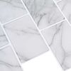vidaXL Subway Tile 10 pcs White Marble 30.5 x 30.5 cm