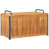 vidaXL Outdoor Cushion Box 85x45x45/53 cm Solid Wood Acacia and Steel