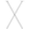 vidaXL Dining Table Legs X-Shaped 2 pcs White 57x(72-73) cm Steel