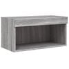 vidaXL 6 Piece TV Wall Units with LED Grey Sonoma Engineered Wood