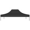 vidaXL Party Tent Roof 4x3 m Black 270 g/m&sup2;