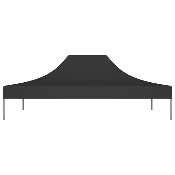 vidaXL Party Tent Roof 4x3 m Black 270 g/m&sup2;