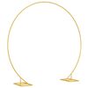 vidaXL Wedding Arch Gold 220 x 45 x 200 cm Steel