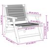 vidaXL Garden Furniture 2 pcs Black 78 x 67 x 73cm Solid Acacia wood