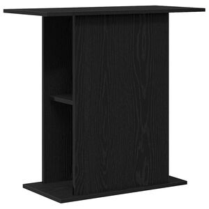 vidaXL Aquarium Stand Black Oak 75x36x72,5 cm Engineered Wood