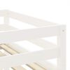 vidaXL Kids' Loft Bed with Tunnel without Mattress White&Black 90x190 cm Single