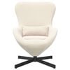vidaXL Egg Chair Cream 63 x 73 x 90 cm Fabric