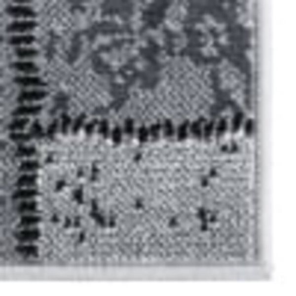 vidaXL Runner Rug BCF Grey with Block Pattern 80x450 cm