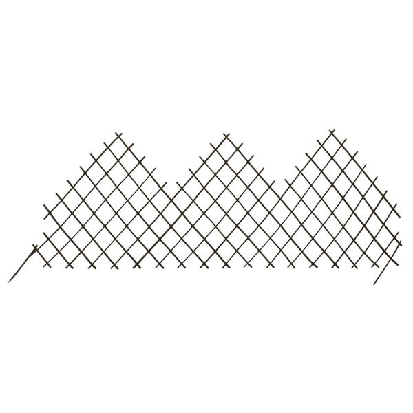 vidaXL Garden Trellis Fences 5 pcs 170x75 cm Willow
