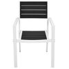 vidaXL Furniture Set 5 pcs Black and White