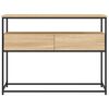 vidaXL Console Table Sonoma Oak 100x40x75 cm Engineered Wood