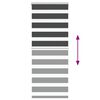 vidaXL Zebra Blind Black 55x150 cm Fabric Width 50.9 cm Polyester