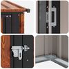vidaXL Garden Sheds Brown 153.5 x 86 x 200 cm Metal