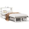 vidaXL Bed Frame without Mattress White 90x200 cm Solid Wood Pine