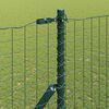 vidaXL Fence Post 7 pcs Green Steel