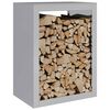 vidaXL Firewood Rack 60x40x80 cm Galvanised Steel