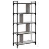 vidaXL Bookcase 5-Tier Grey Sonoma 76x32x158 cm Engineered Wood