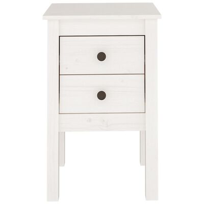 vidaXL Bedside Cabinets 2 pcs White 40x35x61.5 cm Solid Wood Pine