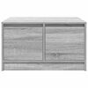 vidaXL Coffee Table with Drawers Grey Sonoma 70.5x70x40 cm