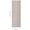 vidaXL Outdoor Flatweave Rug 80x250 cm Light Grey
