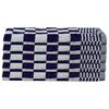vidaXL 50 Piece Towel Set Blue and White Cotton