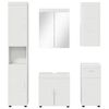 vidaXL Bathroom Furniture Set with Drawer TULUM White Engineered Wood
