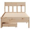 vidaXL Bed Frame without Mattress 90x190 cm Single Solid Wood Pine