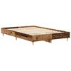 vidaXL Bed Frame No Mattress Old Wood 140x190 cm Engineered Wood