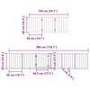 vidaXL Dog Gate with Door Foldable 9 Panels 450 cm Poplar Wood