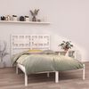 vidaXL Bed Frame without Mattress White 120x200 cm Solid Wood