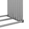 vidaXL Log Holder Light Grey 120x45x210 cm Galvanised Steel