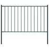 vidaXL Fence Panel Woerden with Posts Steel 1.7x1 m Anthracite