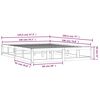 vidaXL Bed Frame without Mattress Black 140x190 cm Solid Wood
