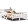 vidaXL Bookcase Bed without Mattress White 120x200 cm Solid Wood Pine