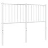vidaXL Metal Replace Headboard White 120 cm