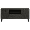 vidaXL TV Cabinet Black 105x33x46 cm Solid Wood Mango