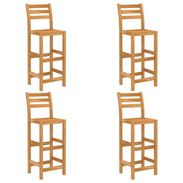 vidaXL 5 Piece Outdoor Bar Set Solid Acacia Wood