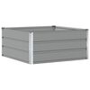 vidaXL Planter Light Grey 100 x 100 x 45 cm Steel
