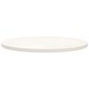 vidaXL Table Top White Ø70x2.5 cm Solid Wood Pine