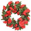 vidaXL Christmas Flower Garlands 6 pcs Red 240 cm