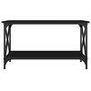 vidaXL Coffee Table Black 80x45x45 cm Engineered Wood and Iron